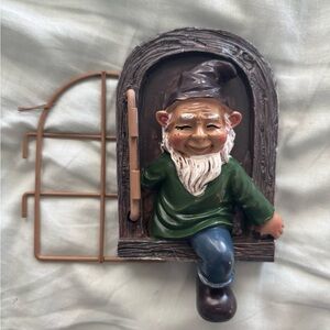 Charming Gnome Wall Decor with Green and Brown Accents